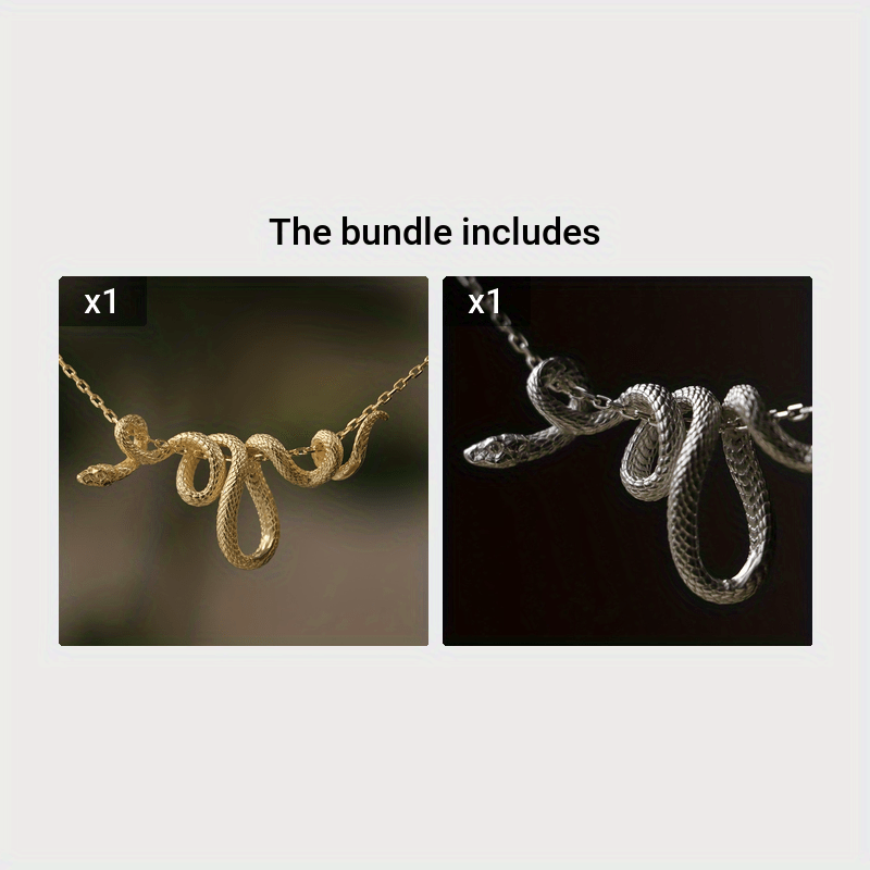 Sexy Twisted Snake Necklace — Minimalist Pendant